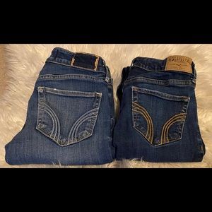 2 pairs xs HOLLISTER skinny JEANS LOT 00 23